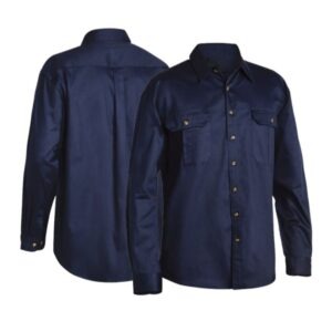 chemise de travail uni À manches courtes couleur unie (copie)