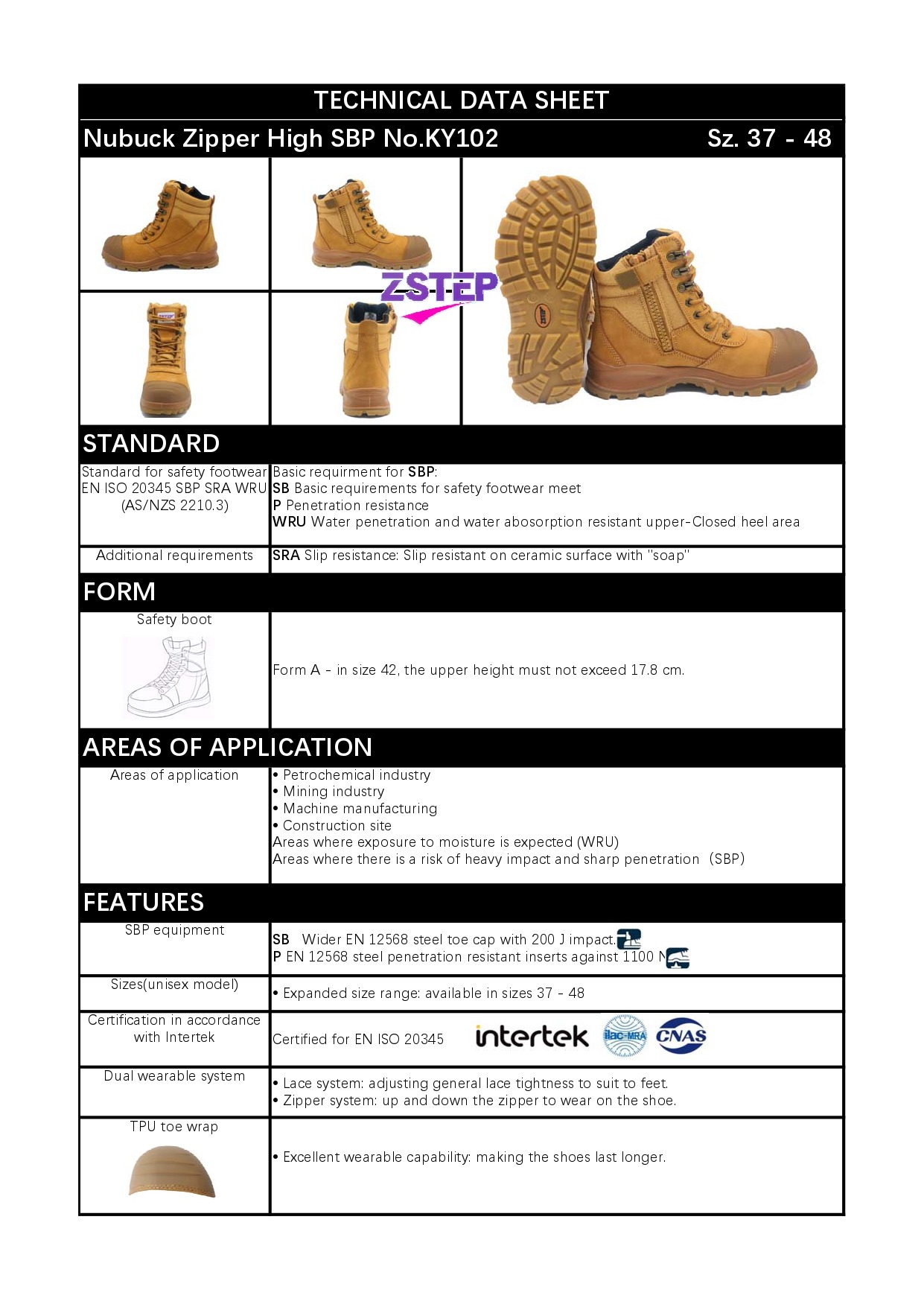 chaussures de sÉcuritÉ zstep